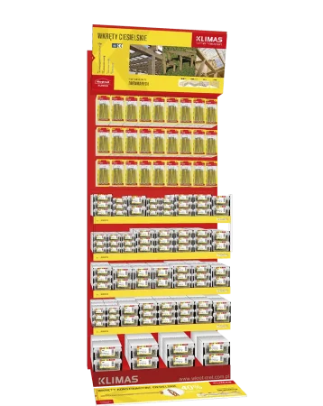 Rack with carpentry screws