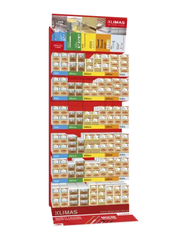 Rack with mix of products